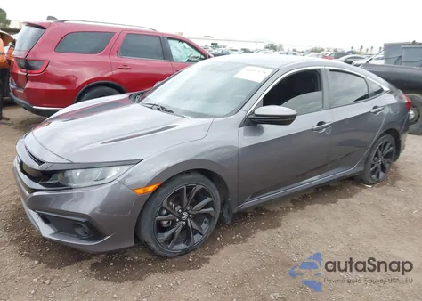 2020 Honda Civic Sport from USA, damaged, VIN 19XFC2F89LE207413